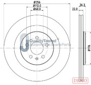 DP0917JM Brzdový kotouč GOLD JAPANPARTS