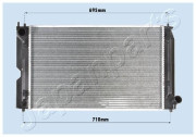 RDA153111 Chladič, chlazení motoru JAPANPARTS