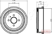 TA-0404C Brzdový buben JAPANPARTS