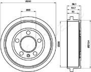 TA-0900 Brzdový buben JAPANPARTS