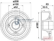 TA0709JM Brzdový buben GOLD JAPANPARTS