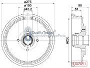 TA0908JM Brzdový buben GOLD JAPANPARTS