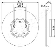 DI-0356 Brzdový kotouč JAPANPARTS