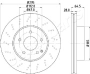 DI-0519 Brzdový kotouč JAPANPARTS