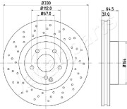 DI-0541 Brzdový kotouč JAPANPARTS