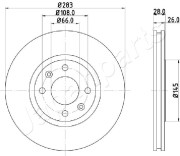 DI-0627 Brzdový kotouč JAPANPARTS