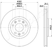 DI-0635 Brzdový kotouč JAPANPARTS