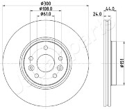 DI-0706 Brzdový kotouč JAPANPARTS