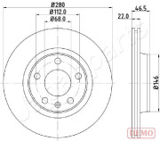 DI-0911C Brzdový kotouč JAPANPARTS