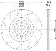 DI-0913 Brzdový kotouč JAPANPARTS