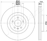 DI-0918 Brzdový kotouč JAPANPARTS