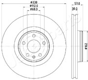 DI-0920 Brzdový kotouč JAPANPARTS