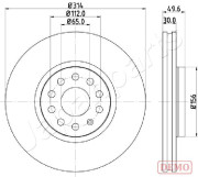 DI-0933C Brzdový kotouč JAPANPARTS