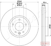 DI-0954C Brzdový kotouč JAPANPARTS