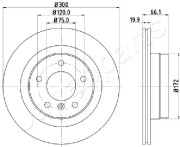 DP-0101 Brzdový kotouč JAPANPARTS