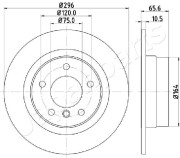 DP-0102 Brzdový kotouč JAPANPARTS