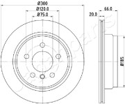 DP-0116 Brzdový kotouč JAPANPARTS