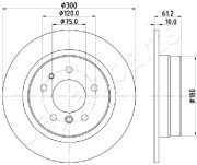 DP-0117 Brzdový kotouč JAPANPARTS