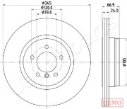 DP-0126C Brzdový kotouč JAPANPARTS