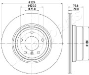 DP-0128 Brzdový kotouč JAPANPARTS