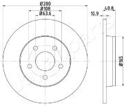 DP-0301 Brzdový kotouč JAPANPARTS