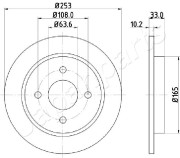 DP-0303 Brzdový kotouč JAPANPARTS