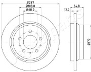 DP-0321 Brzdový kotouč JAPANPARTS