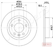 DP-0400C Brzdový kotouč JAPANPARTS