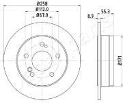 DP-0504 Brzdový kotouč JAPANPARTS