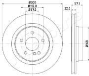 DP-0510 Brzdový kotouč JAPANPARTS