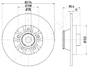 DP-0511 Brzdový kotouč JAPANPARTS