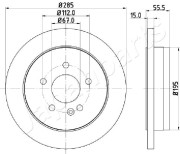 DP-0522 Brzdový kotouč JAPANPARTS