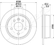 DP-0530 Brzdový kotouč JAPANPARTS