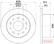 DP-0611C Brzdový kotouč JAPANPARTS