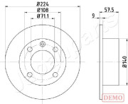 DP-0614C Brzdový kotouč JAPANPARTS