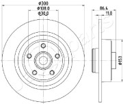 DP-0702 Brzdový kotouč JAPANPARTS