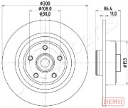 DP-0702C Brzdový kotouč JAPANPARTS