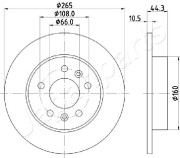 DP-0707 Brzdový kotouč JAPANPARTS