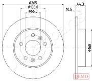 DP-0707C Brzdový kotouč JAPANPARTS