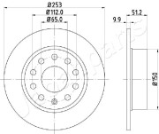 DP-0902 Brzdový kotouč JAPANPARTS