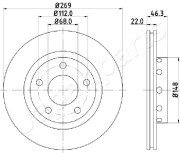 DP-0913 Brzdový kotouč JAPANPARTS