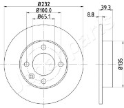 DP-0921 Brzdový kotouč JAPANPARTS