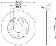 DP-0929 Brzdový kotouč JAPANPARTS