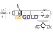 G00552 Tlumič pérování GOLD JAPANPARTS