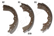 GF-219AF JAPANPARTS sada brzdových čeľustí GF-219AF JAPANPARTS