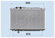 RDA193022 Chladič, chlazení motoru JAPANPARTS