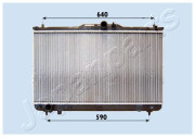 RDA283091 Chladič, chlazení motoru JAPANPARTS