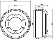 TA-0317C Brzdový buben JAPANPARTS