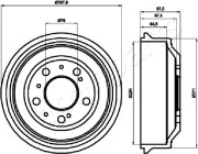 TA-0605 Brzdový buben JAPANPARTS