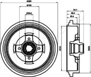 TA-0913 Brzdový buben JAPANPARTS